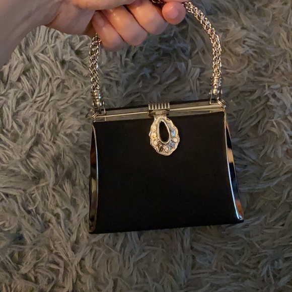 Zaraz handmade black and silver evening handbag - Picture 11 of 11